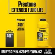 Prestone DOT 3 Motor Vehicle Brake Fluid for Cars and Trucks - 12 oz - Synthetic, High Grade, 50,000 mile