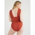 thumbnail image 6 of Time and Tru Women's and Women's Plus Plunge One Piece Swimsuit, Sizes XS-3X, 6 of 6