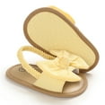 thumbnail image 3 of Baby Girls Bowknot Sandals Summer Non-Slip Soft Sole Princess Casual Beach Sandals, 0-18M, 3 of 8