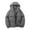 Dark Gray, variant on Mens Outdoor Coat Long Sleeve Turn Down Collar Pocket Solid Color Down Jacket Autumn And Winter Unisex Jacket