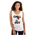 thumbnail image 3 of Retro Chill Out Food Pun Popsicle Plus Size Graphic Tank Top Brisco Brands 3X, 3 of 5