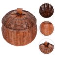 thumbnail image 2 of FELTECHELECTR Cesta de madera para huevos, cesta de frutas multifunción, soporte para huevos para el hogar, suministros de almacenamiento, 2 of 2