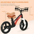 thumbnail image 3 of Qaba 12" Lightweight Kids Balance Bike Ride On Bicycle w/ Adjustable Seat, White, 3 of 9