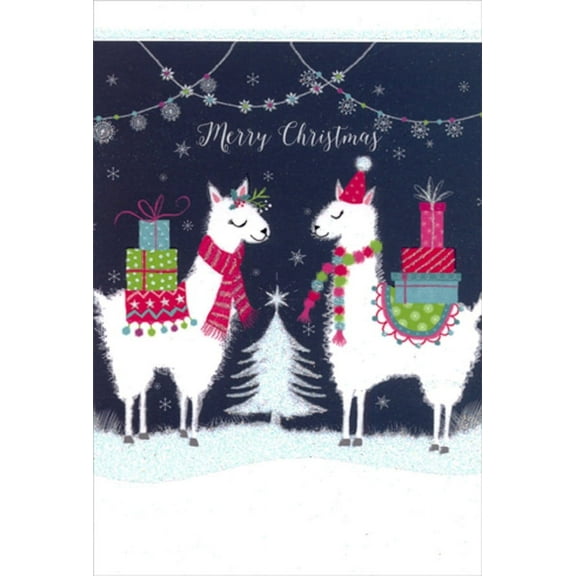Pictura Christmas Llama Couple Christmas Card To Both of You