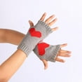 thumbnail image 2 of ameIAEA Women Knit Arm Warmers Winter Fingerless Gloves Winter Wrist Warmers with Thumb Hole, 2 of 4