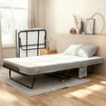 thumbnail image 1 of 75x31 Inch Heavy Duty Roll Away Folding Bed with 5 Inch Memory Foam Mattress, 450 lbs Portable Guest Bed with Lockable Wheels and Side Pocket for Home Office Camping, 1 of 7