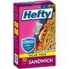 Hefty Sandwich Storage Bag Value Pack, 70 Count