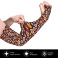 thumbnail image 3 of Haiem 70s Groovy Hippie Retro UV Protection Cooling Arm Sleeves for Men and Women UPF 50 Sun Sleeve, 3 of 8