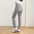 thumbnail image 6 of WAYUTE Girls Stretch Printed Leggings Milk Silk Soft Pants Thin Long Tights with Leopard Star Pattern Casual School Wear, 6 of 6