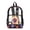 Basketball with Flame, variant on Whosucclay Sunflower Butterfly Pattern 17 Inch Wide Shoulder Straps Clear Backpack for Boys Girls, Heavy Duty Large Capacity School Bag for Elementary Middle School