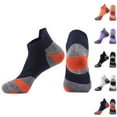 thumbnail image 3 of Xfvqtps Mens Ankle Running Socks Cushioned Absorb Sweat Color Blocked Socks for Outdoor Cycling Running Sports Socks White, 3 of 3