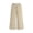 Khaki#girls linen capri pants, variant on Moxiu Wide Leg Capris Pants for Girls Cotton Linen Summer Elastic High Waisted Drawstring Lounge Cropped Trouser with Pockets Gray,8-9Years