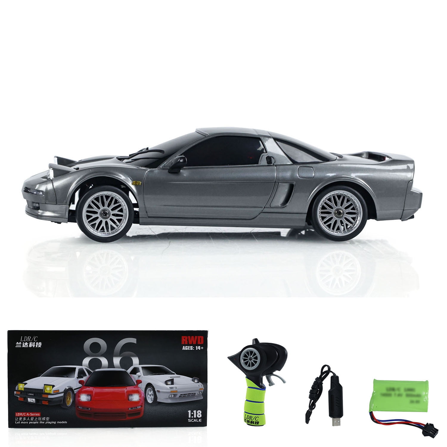 1/18 RWD RC Racing Drift Car 4x2 Electric Vehicles Model Gyroscope LDRC LD1803