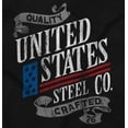 thumbnail image 2 of USA American Steel Blue Collar Pride Plus Size Long Sleeve Graphic Tee Shirt Brisco Brands 2X, 2 of 6
