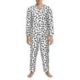 thumbnail image 3 of Naloa Fish Bone Men’s Pajamas Set - Long Sleeve Button Down Sleep Shirt and Pajama Bottoms Sleepwear Set-X-Large, 3 of 7