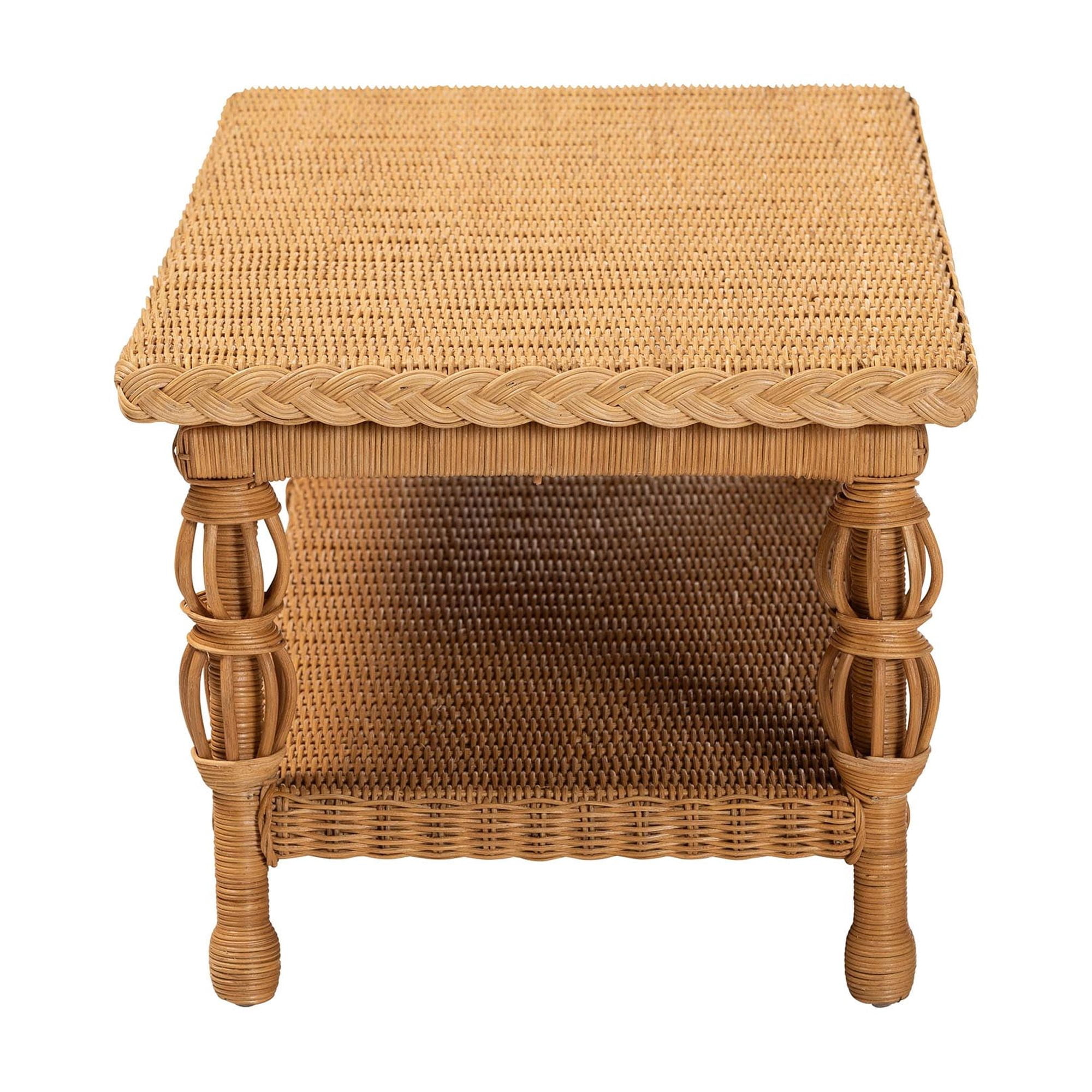 bali & pari Dolby Boho Coffee Table, Light Honey