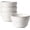 Arctic White, variant on Bouillon Cups 8 Ounce, Ice Cream Bowls, Small Bowls for Dessert Soup Chili Dipping Sauce Coffee Cupping - Set of 6, White