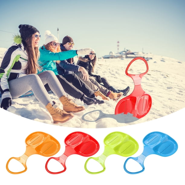 mfyjkho Trineo de nieve de plástico con asas para actividades invernales al aire libre (1 unidad)