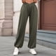 thumbnail image 5 of Pantalones Deportivos de Cintura Alta con Bolsillos para Mujer, Pantalones de Yoga Holgados e Informales Verde XXL, 5 of 9