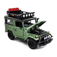 thumbnail image 2 of Toyota FJ40 Land Cruiser Matt Green "4x4 Overlanders" Series 1/24 Diecast Model Car by Motormax, 2 of 3