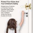 thumbnail image 3 of Aiteng 2Pcs Door Lock, Durable Door Security Latch, Extra Door Lock from Inside Suitable for Home and Hotel, Gold, 3 of 7