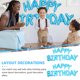thumbnail image 2 of 2 juegos de globos de feliz cumpleaños, decoración de cumpleaños de moda para niños y niñas, 2 of 6