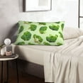 thumbnail image 6 of Naloa Broccoli 3 Pillowcase, Throw Pillowcase, Wrinkle-Free, Stain-Resistant with Hidden Zipper for Bedroom Sofa-14"x20", 6 of 6