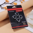 thumbnail image 3 of Tapa de botón basculante 4 piezas de silicona Joystick analógico Thumbstick Grip Cover para PS4 (negro + blanco) Hugtrwg Para estrenar, 3 of 9