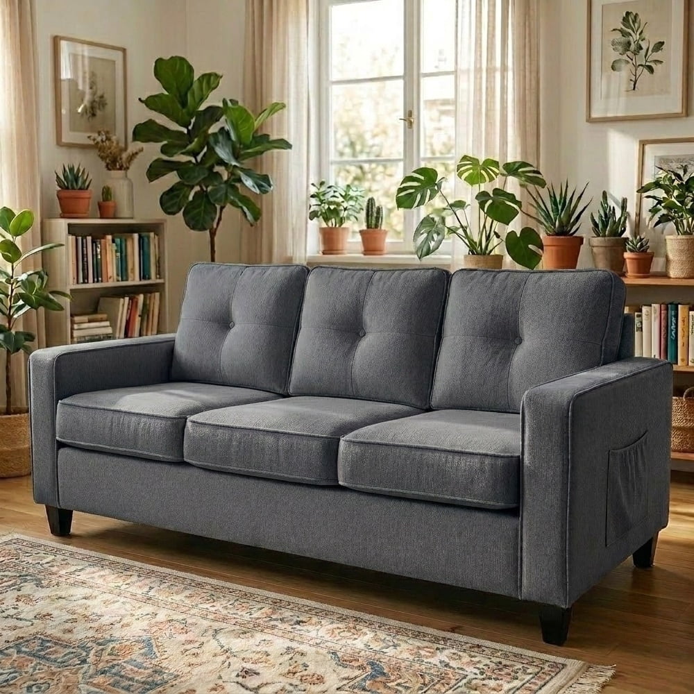 US Pride Chenille upholstery 77.2 inch wide Sofa
