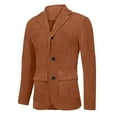 thumbnail image 3 of Boys Corduroy Mal Jacket Kids Spring Spring Casual Corduroy Suit Jacket Boys Sport Coat Three Button Clothes, 3 of 5