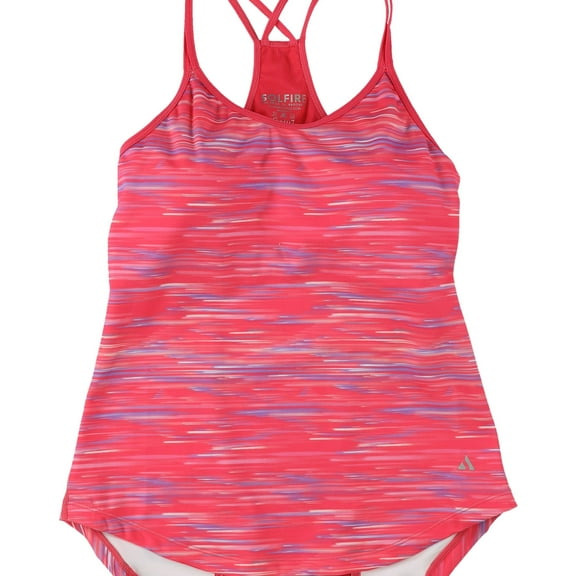 SOLFIRE Womens Double Up Tank Top, Pink, X-Small