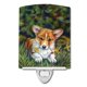 thumbnail image 1 of "Luz nocturna de cerámica para cachorros Corgi y narcisos de Caroline's Treasures, 6 x 4, multicolor" Caroline's Treasures 7300CNL, 1 of 1