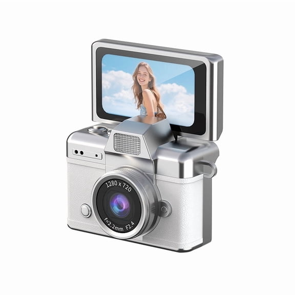 TAZAG retro thumb camera ccd digital camera flip screen outdoor photography hanging neck portable motion recorder