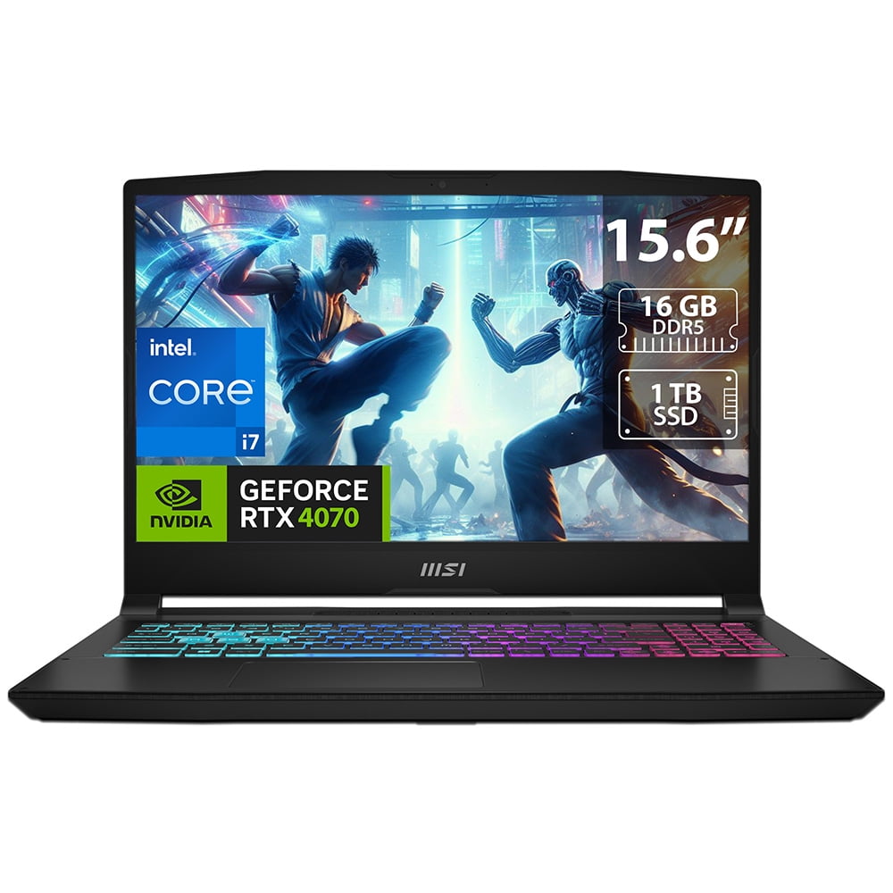 Laptop Gamer MSI Katana B13VGK Intel Core i7 13620H RAM 16GB SSD 1TB Pantalla de 15.6 GeForce RTX 4070 W11H