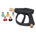 thumbnail image 4 of Water Sprayer Hose, M22 High Pressure Washer  1/4in Outlet Portable With 5Pcs Nozzle For Watering Irrigation, 4 of 8