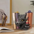 thumbnail image 4 of Estatua de dragón, escultura, soporte para estante de libros, sujetalibros de resina, adorno de escritorio, tapón de libro para estantes de entrada, r, 4 of 7
