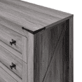 thumbnail image 4 of CHITOOMA Wooden Dressers for Bedroom 6 Drawer Adult, 47.2" Storage Cabine with Double Handle, Chest of Drawers for Living Room Hallway, Gray, 4 of 11
