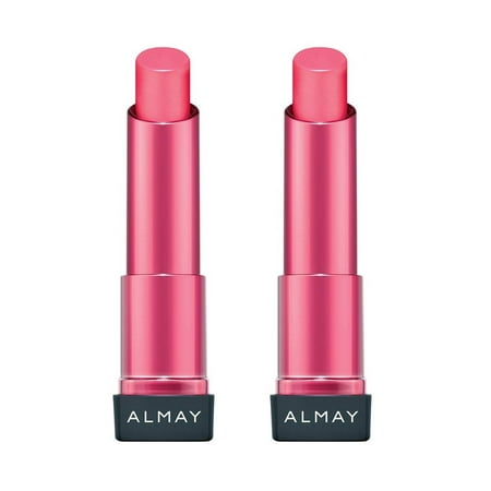 Almay Smart Shade Butter Kiss Lipstick, Pink Light #20 (Pack of 2) + Makeup Blender Stick, 12 (Best Blender To Make Nut Butter)