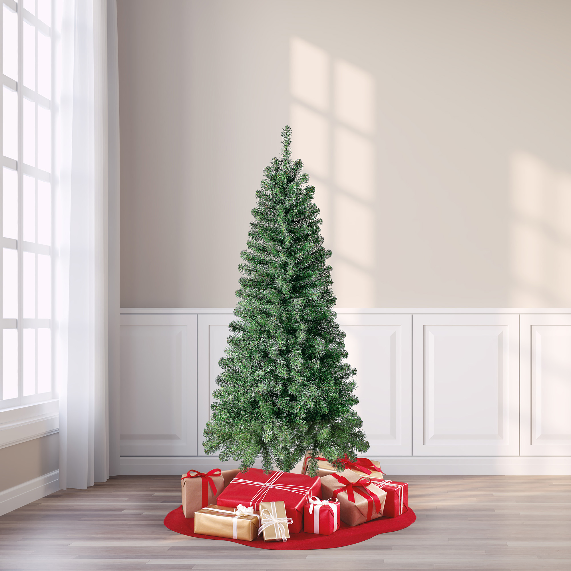 Holiday Time Non-Lit Wesley Pine Artificial Christmas Tree, 6' - image 3 of 6