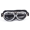 thumbnail image 1 of SAYFUT Ski Goggles Vintage Motorcycle Scooter Open Face Visor UV Goggles Biker Pilot Outdoor Ski Goggles with Adjustable Straps, 1 of 4