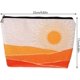 thumbnail image 5 of 2 piezas de bolsa de cosméticos de viaje de gran capacidad, bolsa de maquillaje pequeña con cremallera, bolsas de algodón portátiles impermeables, monedero para mujeres, niñas, viajes, campa, 5 of 5