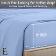 thumbnail image 3 of PRATYUX Twin XL 6-PC Sheet Set 700-TC 100% Egyptian Cotton, 10" Deep Pockets - Light Blue, 3 of 7