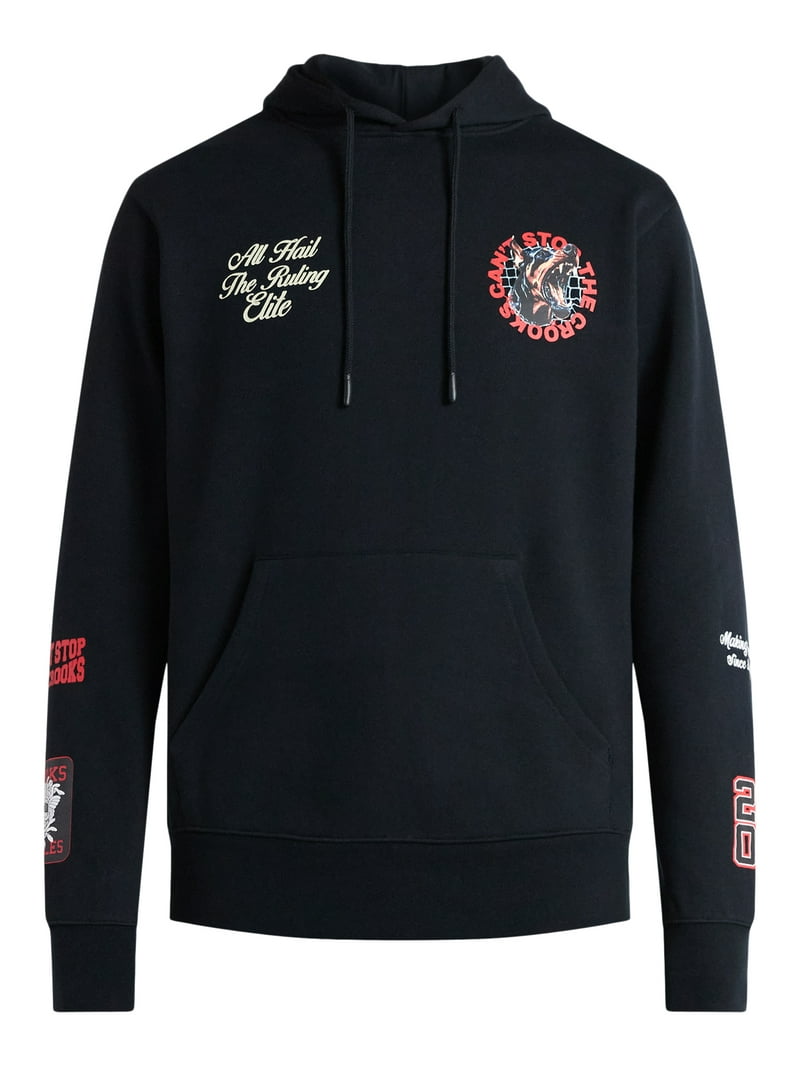 Crooks & Castles Men's Red Doberman Graphic Hoodie, Sizes XS-3XL