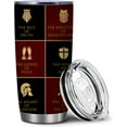 thumbnail image 2 of The Gospel of Peace Worship Gift For Pastors, Put The Full Armor Of God 20oz Insulated Tumbler | Gift for Priest | Stainless Steel Vacuum Tumbler | Birthday Gifts for Men, 2 of 7