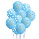 thumbnail image 1 of Kit de globos Summer Beach, 10 unidades, 30 g, 30 cm, látex azul, 1 of 1