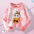 thumbnail image 5 of MART Labubu Kids Crew Neck Sweater Cute Cartoon Printed Pullover Boys Girls Winter Casual Warm Tops Childr Birday Gifts, 5 of 5