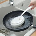 thumbnail image 2 of 1-pack kitchen long-handled cleaning brush bathroom toilet brush household glass wipe wall dead corner decontamination sponge wipe, 2 of 5