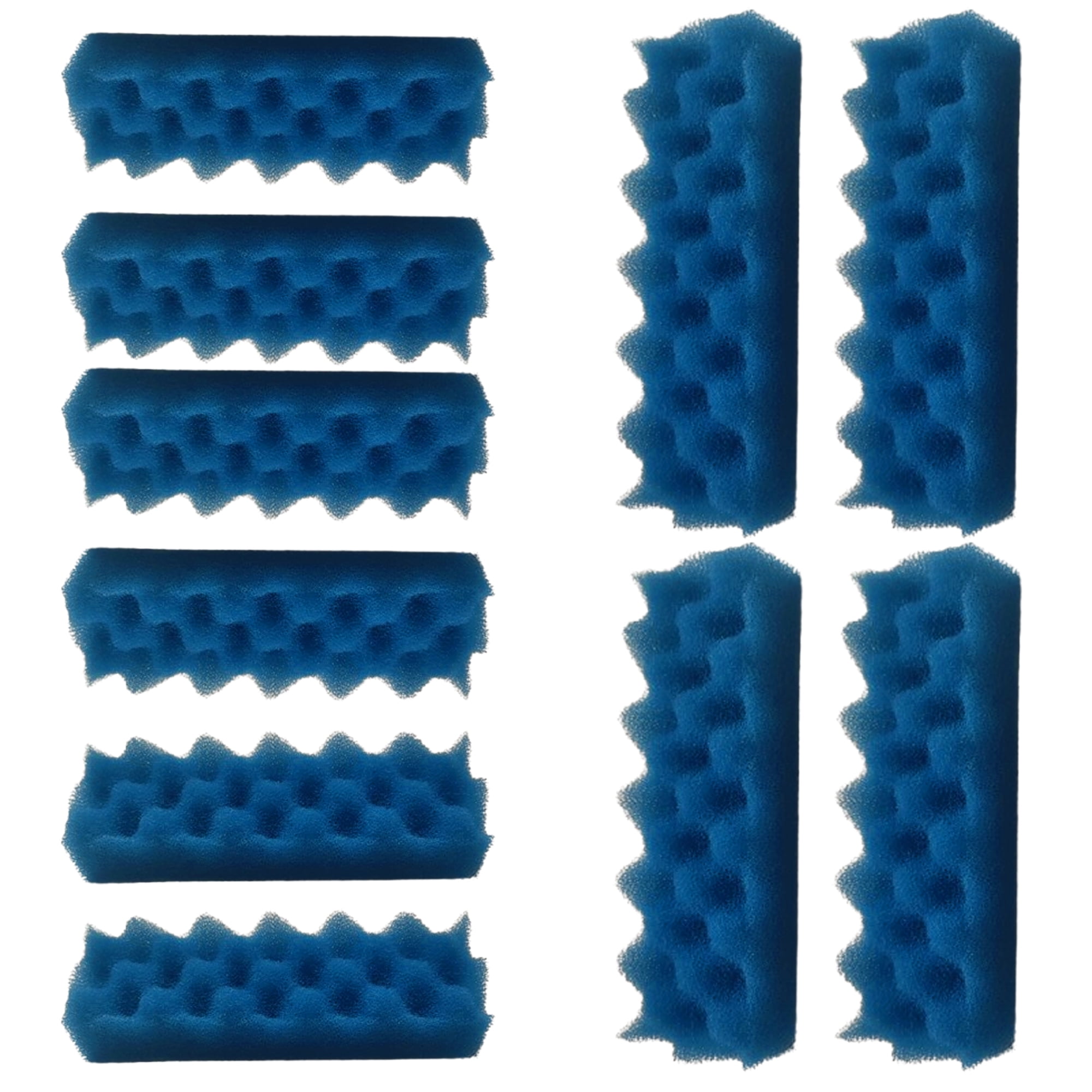 Qzbhct 12 Pcs Blue Foam Max Filter Compatible with Fluval 206 207 306 307 Canister Filter Aquarium Bio Sponge
