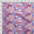 thumbnail image 4 of oneOone Cotton Jersey Pink Fabric Asian Japanese Floral Dress Material Fabric Print Fabric By The Yard 58 Inch Wide, 4 of 5