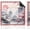 Cherry Blossom Sunset, variant on Chinoiserie Blue Peony Mahjong Mat 31.5"x31.5" - Elegant Chinese Flower Non-Slip Noise Reduction Mat for Poker, Dominoes, Cards & Board Games